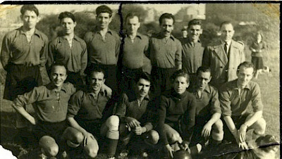 The first Spanish civil war refugee football team at Club Federico Garcia Lorca